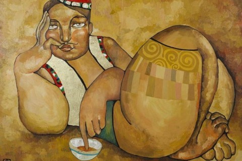 Талантливая художница из Казахстана Акжана Абдалиева