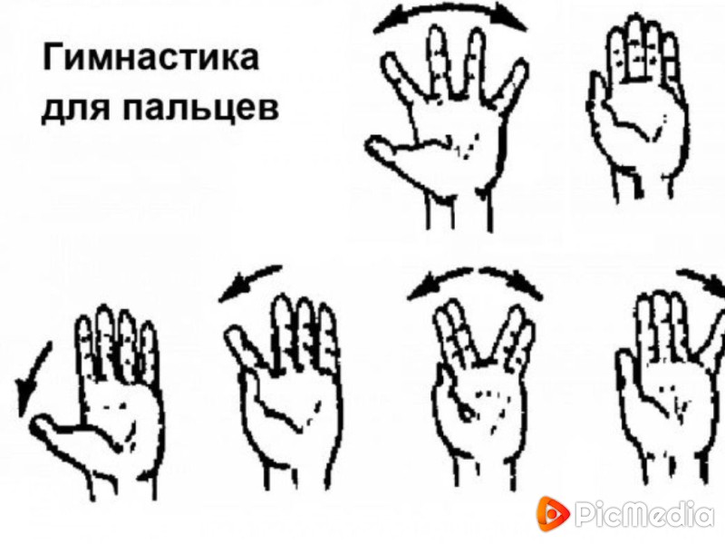 Упражнения для пальцев и кистей рук