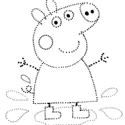 Dot coloring pages for young children 9