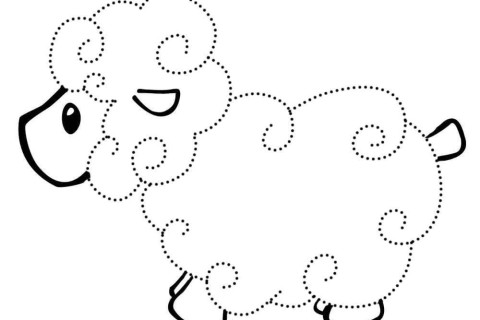 Dot coloring pages for young children