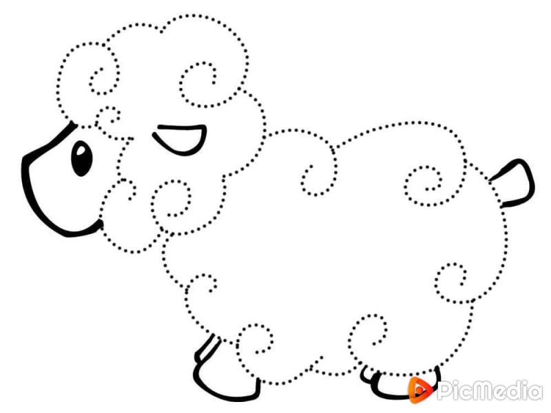 Dot coloring pages for young children